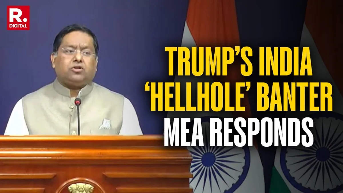 India fires back at Trump hellhole remark calling it uninformed and in poor taste