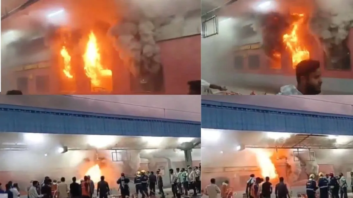 Hyderabad Jaipur Special Express AC Coaches Catch Fire at Nampally Passengers Evacuated Before Departure