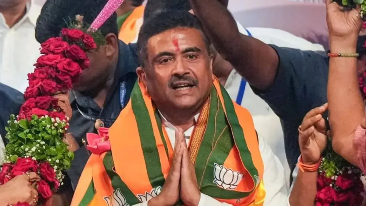 Suvendu Adhikari names Choroibeti mantra after oath in Tagore Jorasanko