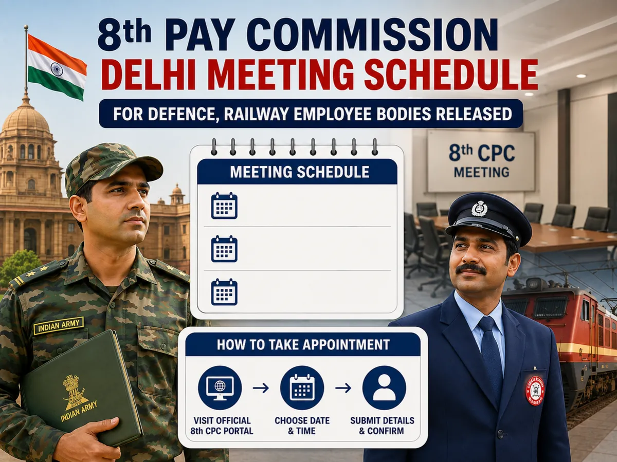 8th Pay Commission to meet defence and railway bodies in Delhi May 13 14 2026