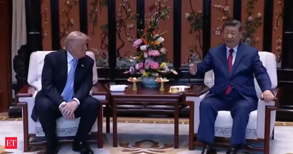 Xi and Trump in Beijing sparks viral sofa height mystery and new claims about stair pause