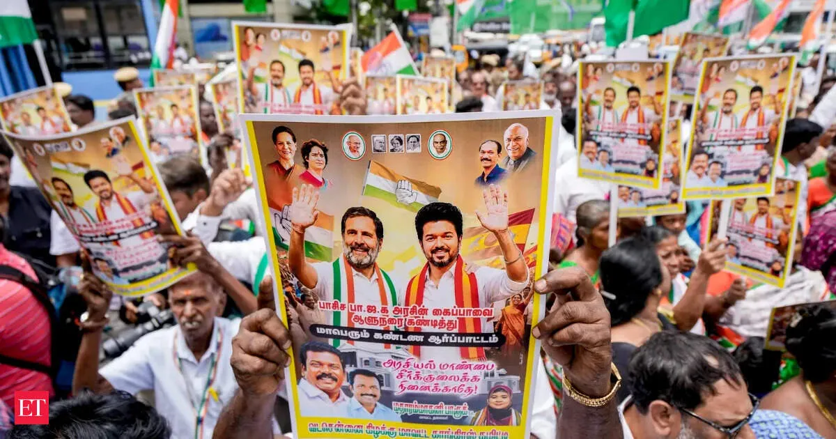 TVK Protest Hits Chennai as Governor Demands Proof of Vijay Government Majority