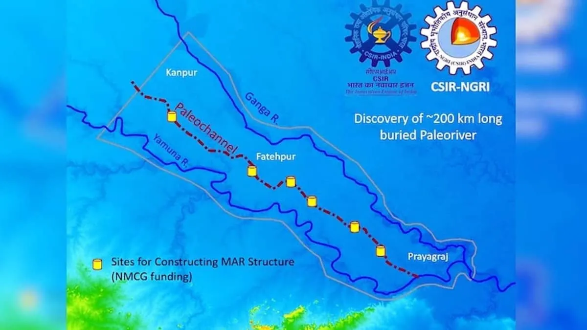 Scientists uncover a 200 km buried river channel under Prayagraj Sangam