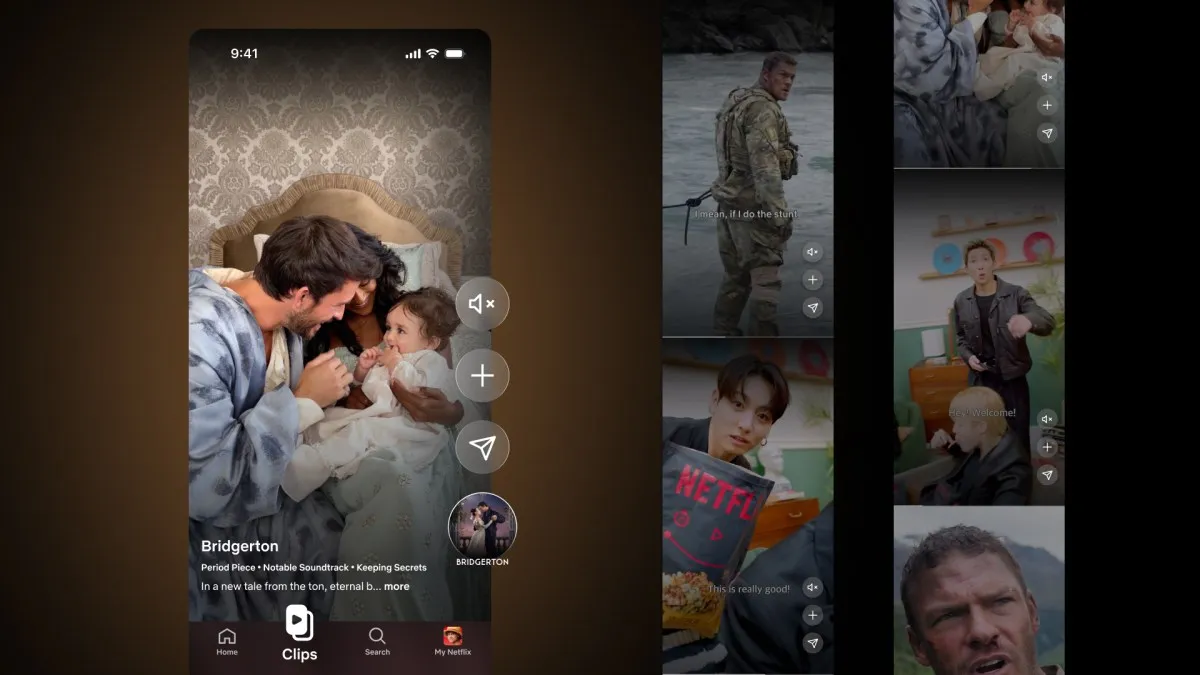 Netflix launches Clips a TikTok like vertical feed inside its app