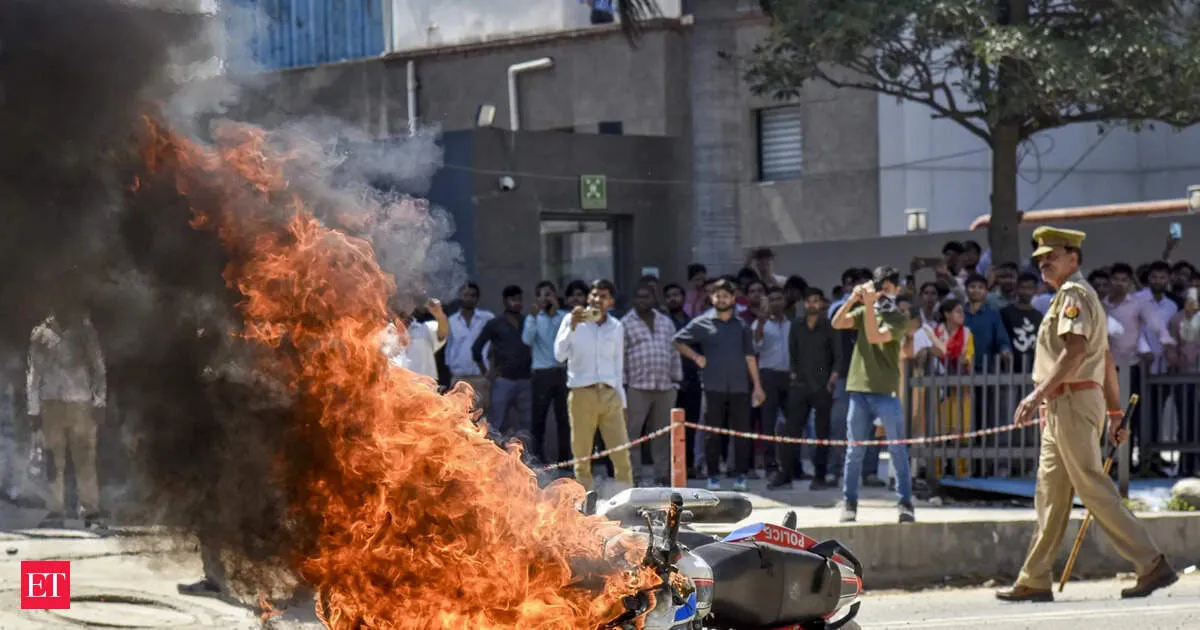 Noida factory protests reignite India minimum wage fight as inflation crushes real wages