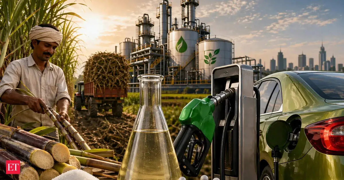 India bets on ethanol to cut crude imports and lift farmers—now aviation and high blends enter