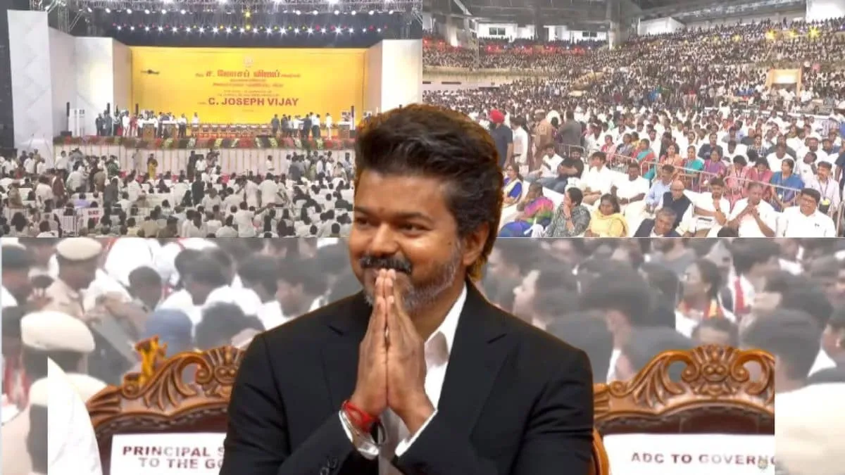 Vijay sworn in as Tamil Nadu chief minister as Chennai erupts red and yellow