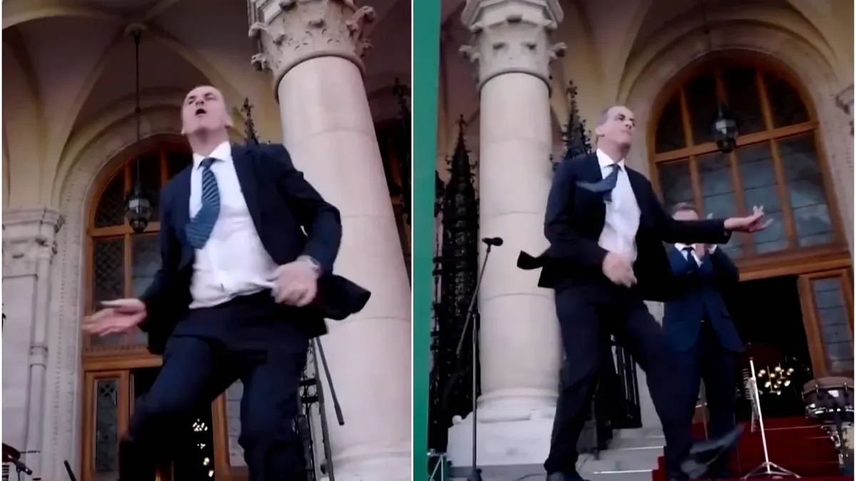 Dancing Politician Steals Hungary PM Oath Moment With Viral Air Guitar Moves