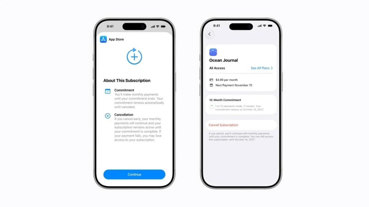 Apple adds monthly App Store subscriptions with a 12 month commitment option
