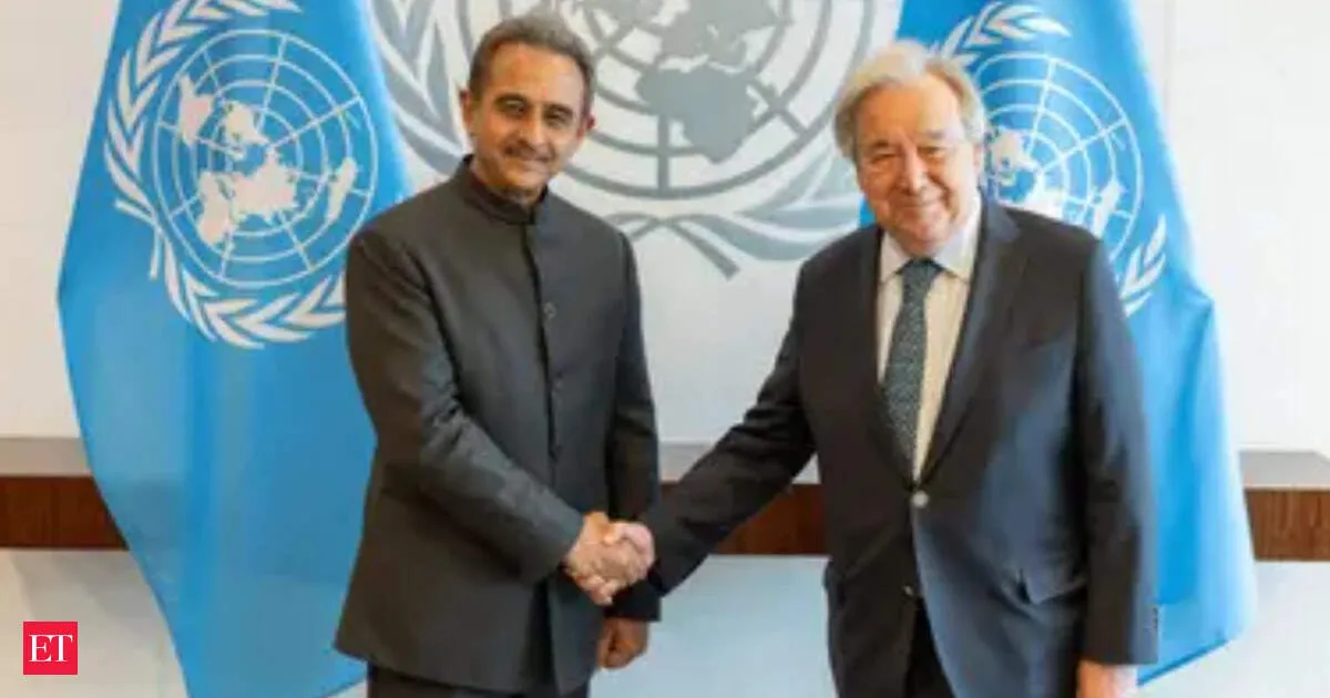 Kirti Vardhan Singh Meets UN Chief Guterres in New York During Migration Forum