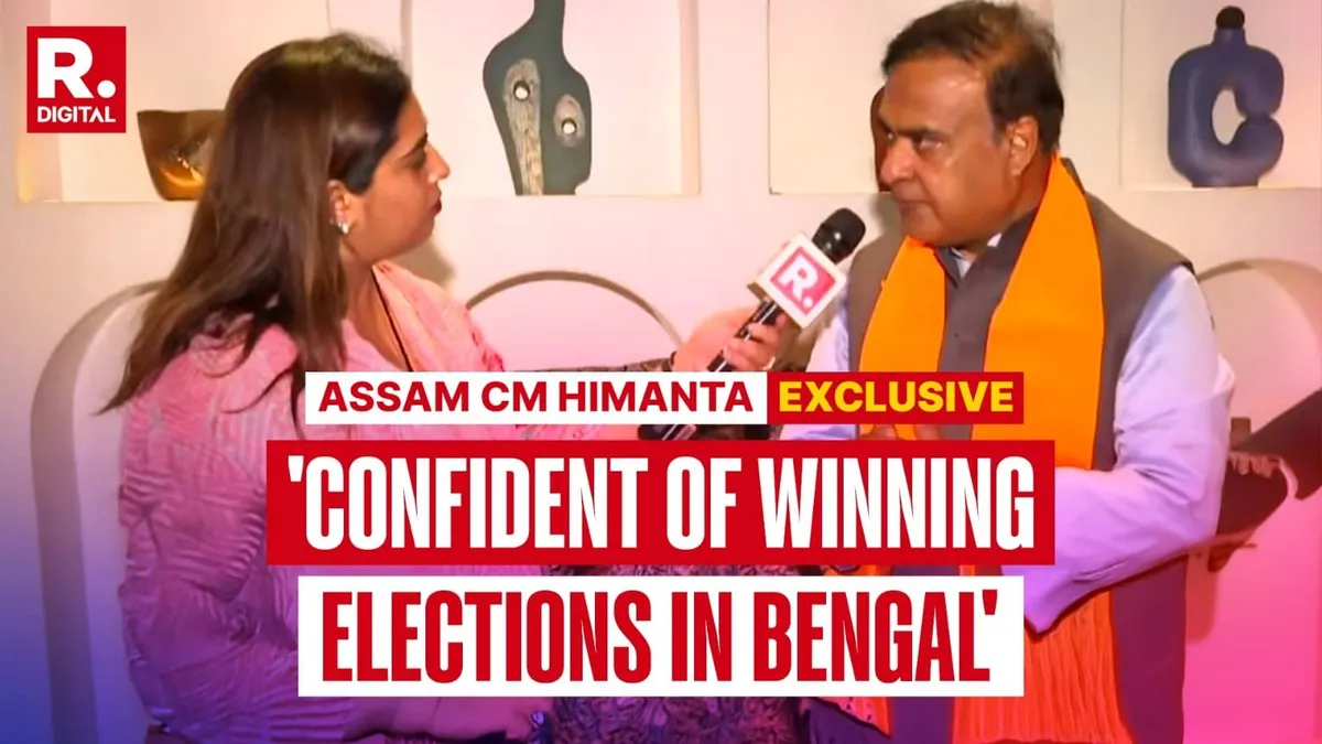 Himanta Sarma Predicts BJP Crossing 200 Seats in Bengal as Peace Boosts Voting