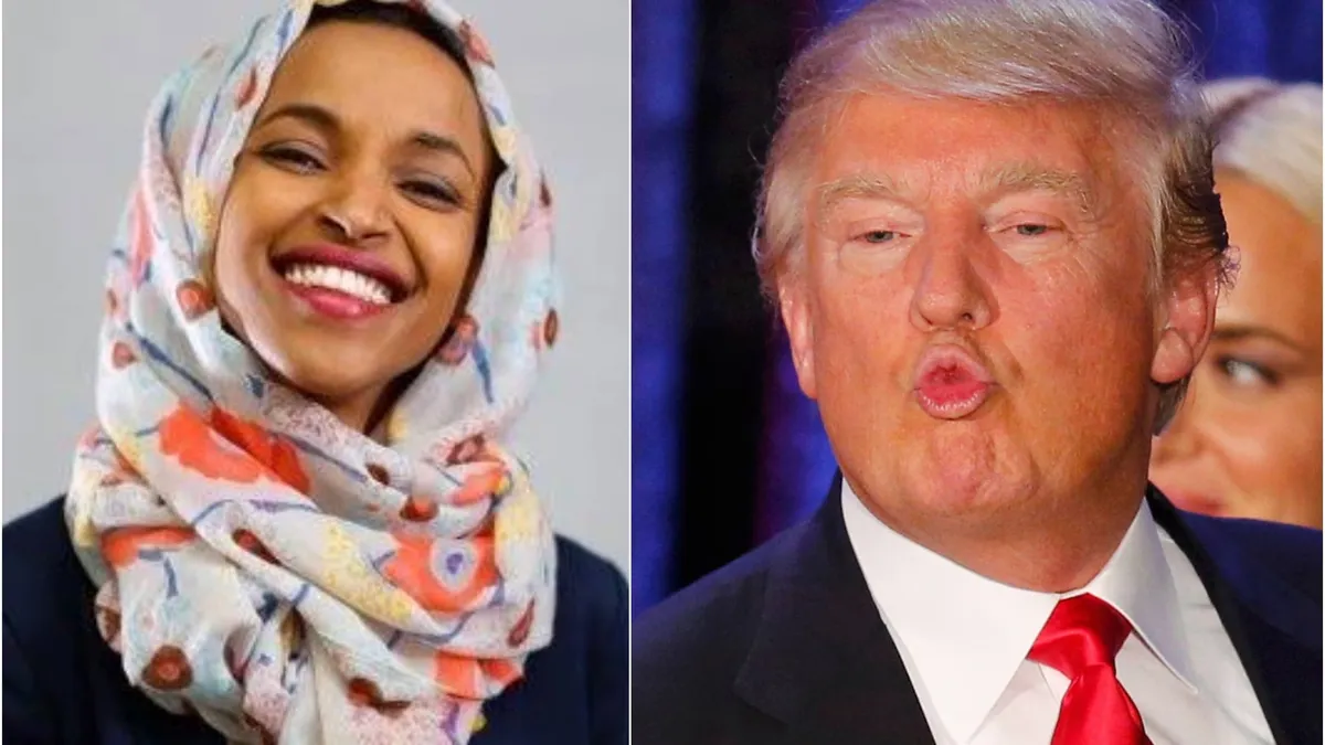 Trump mocks Ilhan Omar again claiming she married her brother in Florida speech