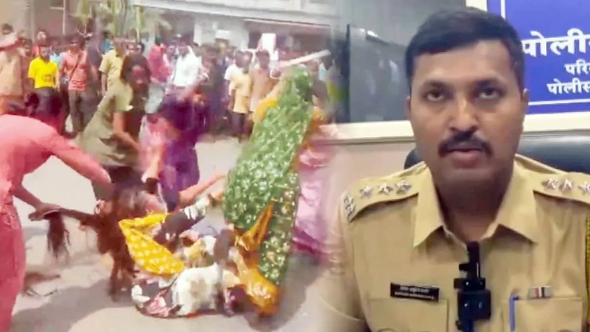 Ulhasnagar temple dispute turns brutal as woman paraded semi naked with slipper garlands arrests